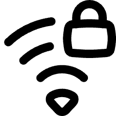 Wifi Network Password Icon from Flex Line Set