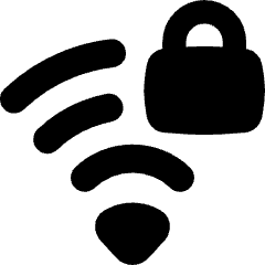 Wifi Network Password Icon from Flex Solid Set