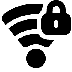 Wifi Network Password Icon from Plump Solid Set