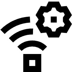 Wifi Network Settings Manage Icon from Sharp Line Set