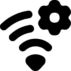 Wifi Network Settings Manage Icon from Flex Solid Set