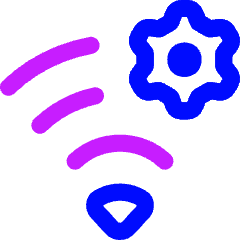Wifi Network Settings Manage Icon from Flex Neon Set