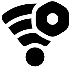Wifi Network Settings Manage Nut Icon from Plump Solid Set