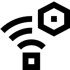 Wifi Network Settings Manage Nut Icon from Sharp Line Set