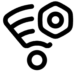 Wifi Network Settings Manage Nut Icon from Plump Line Set