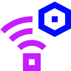 Wifi Network Settings Manage Nut Icon from Sharp Neon Set
