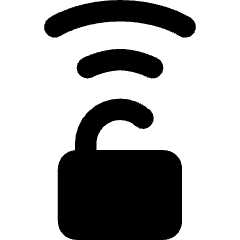 Wifi Not Secure Connection Icon from Core Remix Set