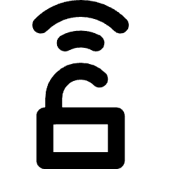 Wifi Not Secure Connection Icon from Micro Line Set