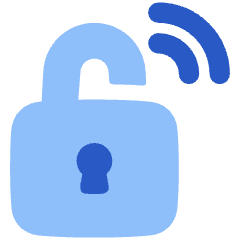 Wifi Not Secure Connection Icon from Plump Flat Set