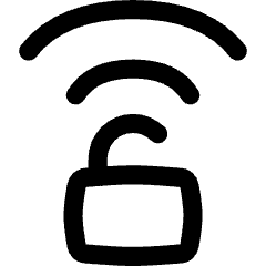 Wifi Not Secure Connection Icon from Flex Line Set