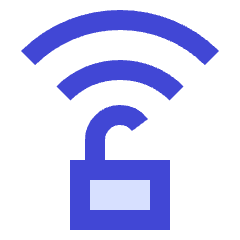 Wifi Not Secure Connection Icon from Sharp Duo Set