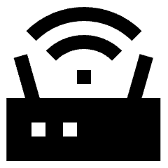 Wifi Router Icon from Sharp Solid Set