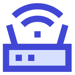 Wifi Router Icon from Sharp Duo Set