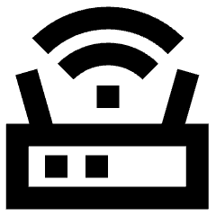 Wifi Router Icon from Sharp Remix Set