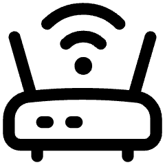 Wifi Router Icon from Flex Line Set