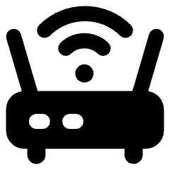Wifi Router Icon from Core Solid Set