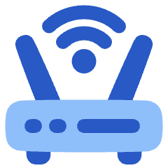 Wifi Router Icon from Plump Flat Set