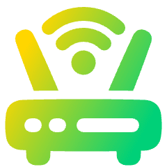 Wifi Router Icon from Plump Gradient Set