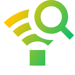 Wifi Search Icon from Sharp Gradient Set
