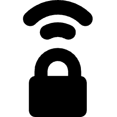 Wifi Secure Connection Icon from Micro Solid Set