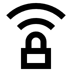 Wifi Secure Connection Icon from Sharp Line Set