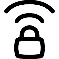 Wifi Secure Connection Icon from Flex Line Set