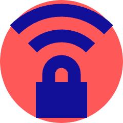 Wifi Secure Connection Icon from Sharp Pop Set