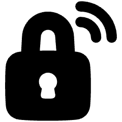 Wifi Secure Connection Icon from Plump Solid Set