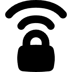 Wifi Secure Connection Icon from Flex Solid Set