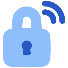 Wifi Secure Connection Icon from Plump Flat Set
