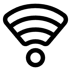 Wifi Signal Full Icon from Plump Line Set