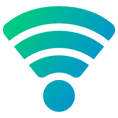 Wifi Signal Full Icon from Plump Gradient Set