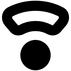 Wifi Signal Low Icon from Plump Remix Set