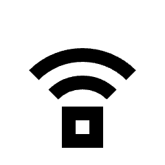 Wifi Signal Medium Icon from Sharp Line Set