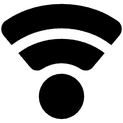 Wifi Signal Medium Icon from Plump Solid Set