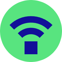 Wifi Signal Medium Icon from Sharp Pop Set