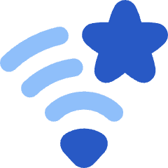 Wifi Star Favorite Icon from Flex Flat Set