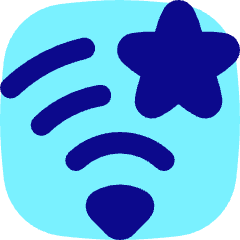 Wifi Star Favorite Icon from Flex Pop Set