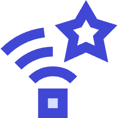 Wifi Star Favorite Icon from Sharp Duo Set