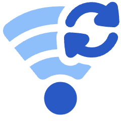 Wifi Sync Icon from Plump Flat Set