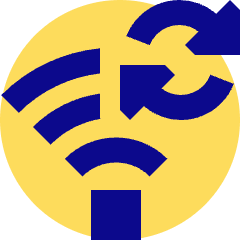 Wifi Sync Icon from Sharp Pop Set
