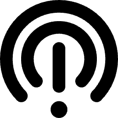 Wifi Tethering Error Icon from Core Solid Set