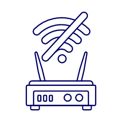 Wifi No Signal Illustration from UX Line Set