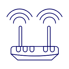 Wifi Router Illustration from UX Line Set