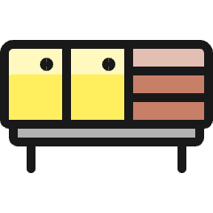 Console Drawers Icon from Ultimate Colors Set