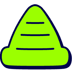 Cone Icon from Stickies Duo Set