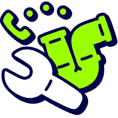 Plimber Service Icon from Stickies Duo Set