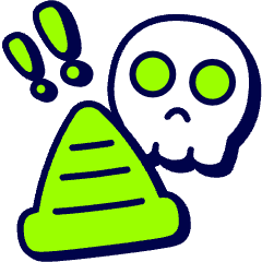 Toxic Treat Zone Icon from Stickies Duo Set