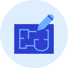 Construction Blueprint 2 Icon from Kameleon Duo Set