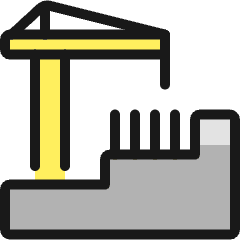 Construction Building Icon from Ultimate Colors Set